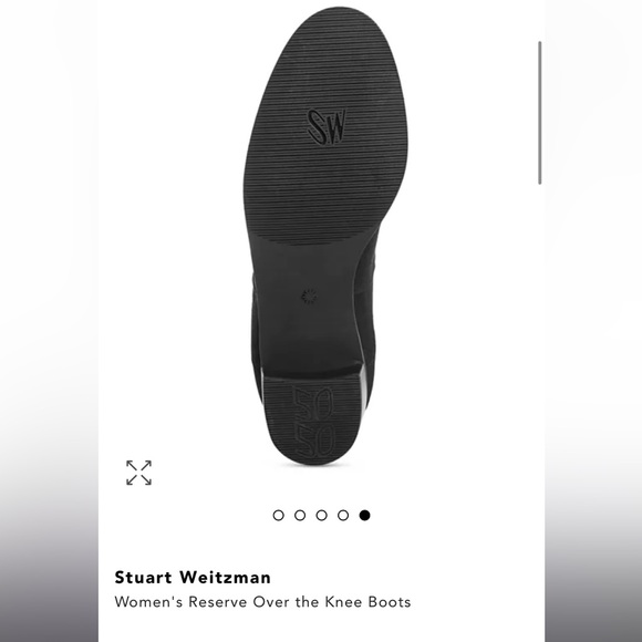 Stuart Weitzman Black Suede Lowland Over the Knee Boots - Picture 12 of 12